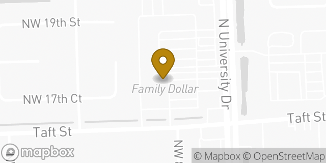 Map showing the location of Amazon Locker - Catalina in PEMBROKE PINES, FL 33024