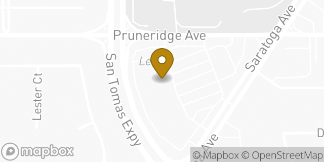 Map showing the location of Amazon Locker - Analisis in Santa Clara, CA 95050