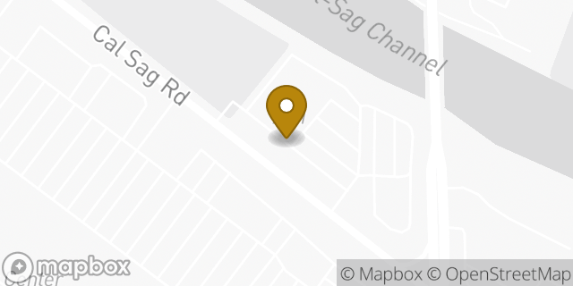 Map showing the location of ALDI USA in Oak Forest, IL 60418