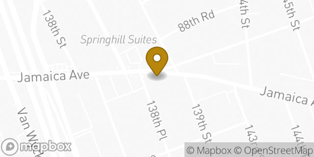 Map showing the location of Baskin-Robbins in Jamaica, NY 11435