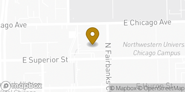 Map showing the location of Chase ATM in Chicago, IL 60611