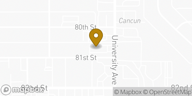 Map showing the location of Sonic Drive In in Lubbock, TX 79423