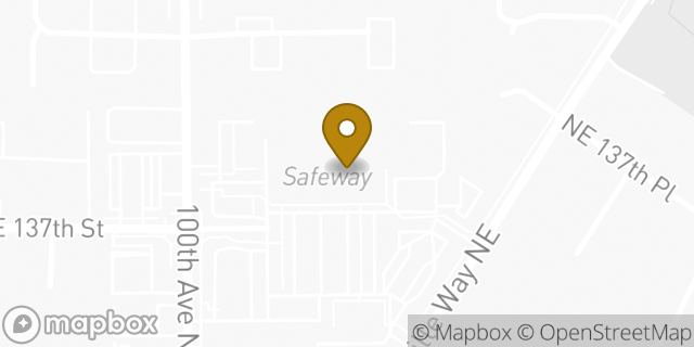 Map showing the location of Starbucks in Kirkland, WA 98034