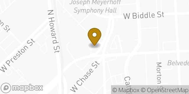 Map showing the location of 7-Eleven in Baltimore, MD 21201