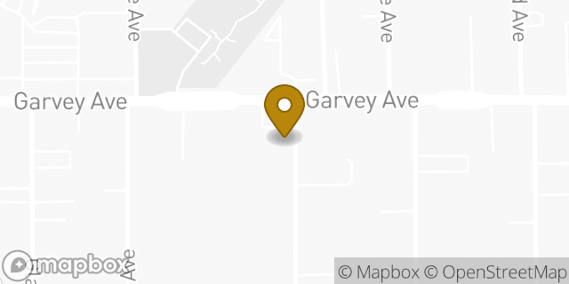 Map showing the location of AutoZone in Rosemead, CA 91770