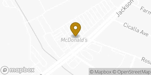 Map showing the location of McDonald's in Memphis, TN 38122