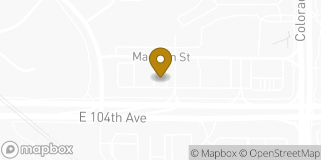 Map showing the location of Sonic Drive In in Thornton, CO 80233