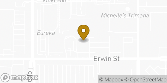 Map showing the location of Amazon Locker - Glycon in Woodland Hills, CA 91367