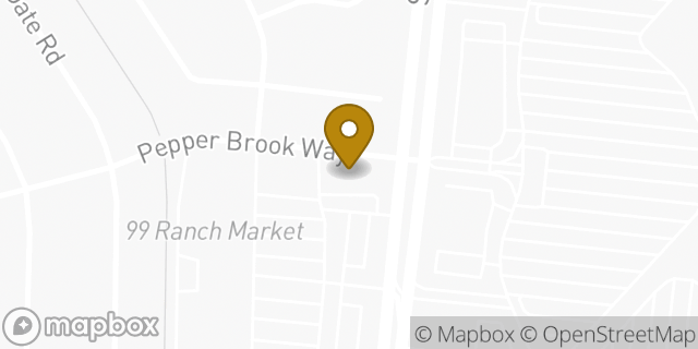Map showing the location of Bank of America in Hacienda Heights, CA 91745