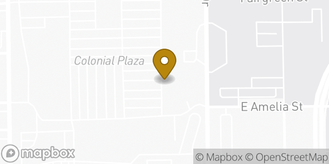Map showing the location of Amazon Locker - Oksana in Orlando, FL 32803