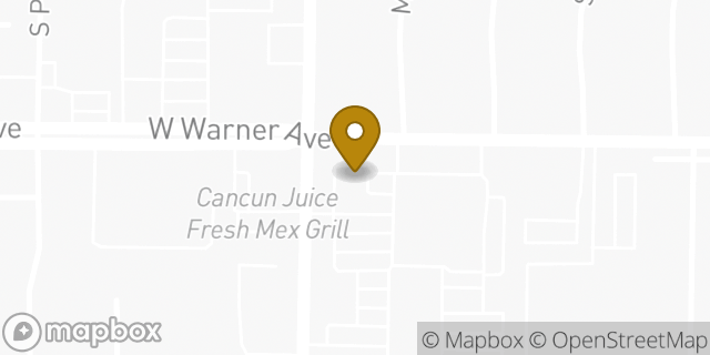 Map showing the location of Starbucks in Santa Ana, CA 92704