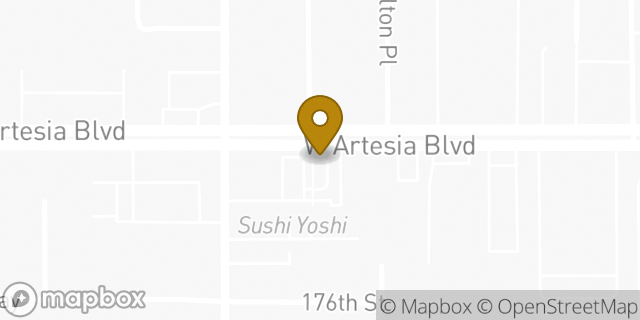 Map showing the location of Starbucks in Torrance, CA 90504