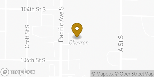Map showing the location of Amazon Locker - Sleuth in TACOMA, WA 98444