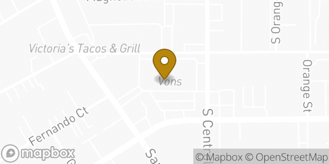 Map showing the location of Starbucks in Glendale, CA 91204