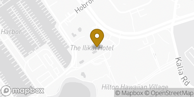 Map showing the location of Oahu, Honolulu - Ilikai Hotel in Oahu, HI 96815