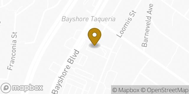 Map showing the location of McDonald's in San Francisco, CA 94124