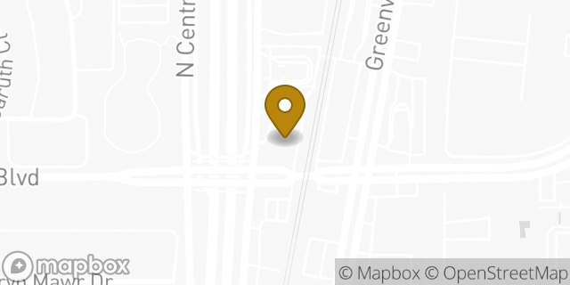 Map showing the location of Chipotle Mexican Grill in Dallas, TX 75206