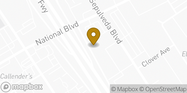 Map showing the location of Amazon Locker - Diffuse in Los Angeles, CA 90034