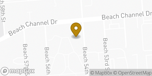 Map showing the location of Amazon Locker - Effia in Arverne, NY 11692