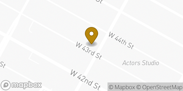 Map showing the location of Dunkin' in New York, NY 10036
