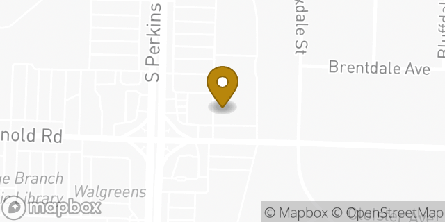 Map showing the location of Subway in Memphis, TN 38118