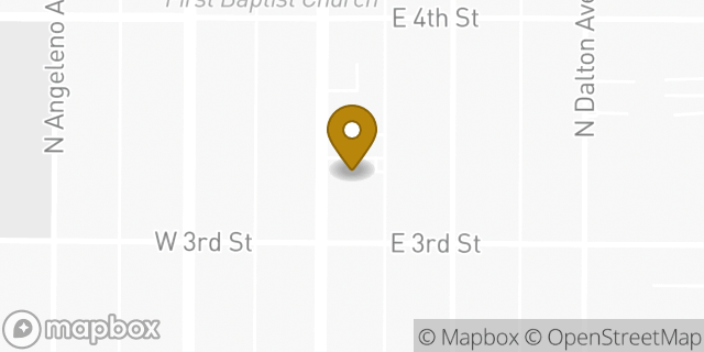 Map showing the location of Kaiser Permanente in Azusa, CA 91702
