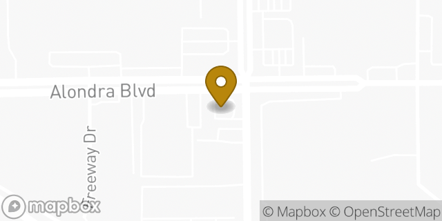 Map showing the location of Subway in Santa Fe Springs, CA 90670