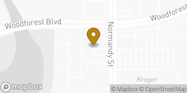 Map showing the location of Amazon Locker - Cecchino in Houston, TX 77015