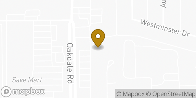 Map showing the location of ATM Walgreens in Modesto, CA 95355