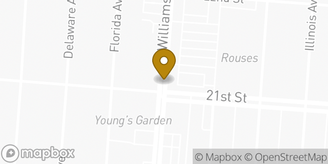 Map showing the location of AutoZone in Kenner, LA 70062