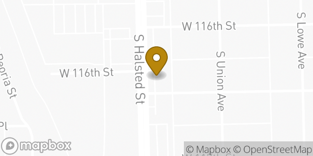 Map showing the location of Subway in Chicago, IL 60628
