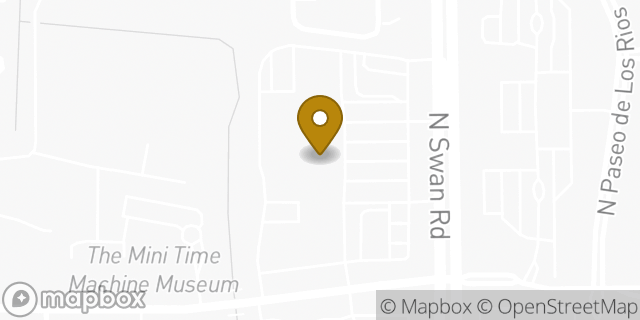 Map showing the location of Starbucks in Tucson, AZ 85712