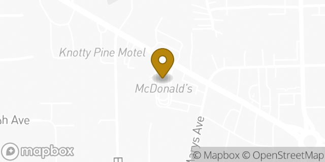 Map showing the location of McDonald's in Fort Wayne, IN 46808