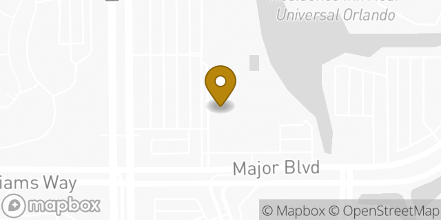 Map showing the location of Avis Car Rental in Orlando, FL 32819