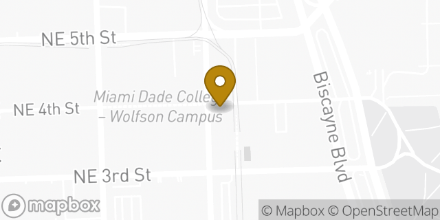 Map showing the location of McDonald's in Miami, FL 33132