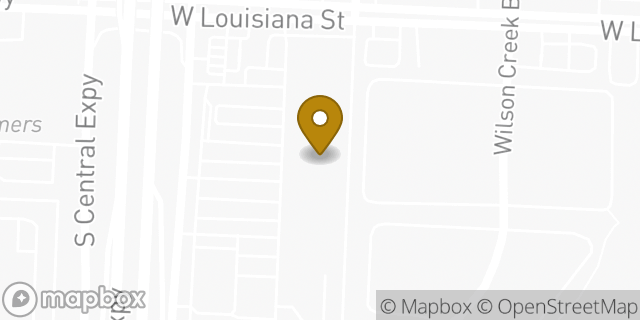 Map showing the location of Planet Fitness in McKinney, TX 75070