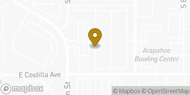 Map showing the location of Driven to Conquer CrossFit in Greenwood Village, CO