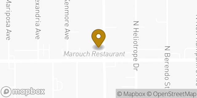 Map showing the location of ATM 7ELEVEN-FCTI in Los Angeles, CA 90029