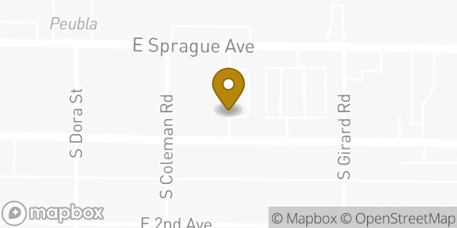 Map showing the location of Enterprise Rent-A-Car in Spokane Valley, WA 99212