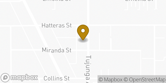 Map showing the location of Amazon Locker - Seferina in North Hollywood, CA 91601