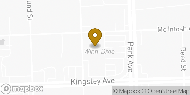 Map showing the location of Winn Dixie in Orange Park, FL 32073