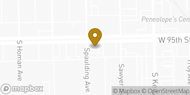Map showing the location of Chipotle Mexican Grill in Evergreen Park, IL 60805