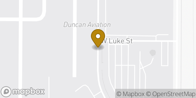 Map showing the location of Lincoln - Duncan Aviation (Private Flights Only) in Lincoln, NE 68542