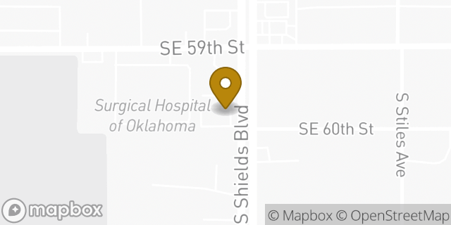 Map showing the location of Sonic Drive In in Oklahoma City, OK 73149