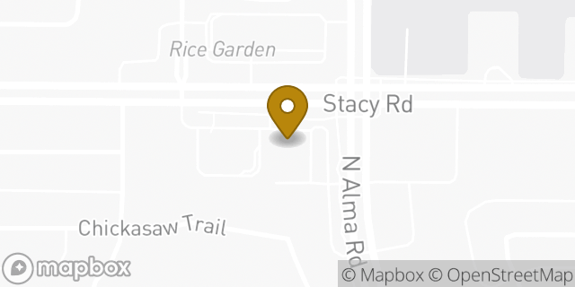 Map showing the location of Amazon Locker - Cooking in McKinney, TX 75070