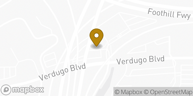 Map showing the location of Starbucks in La Canada Flintridge, CA 91011