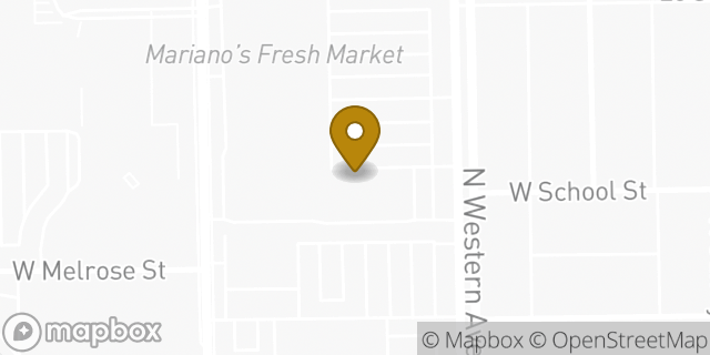 Map showing the location of Amazon Locker - CatalinAugustin in Chicago, IL 60618