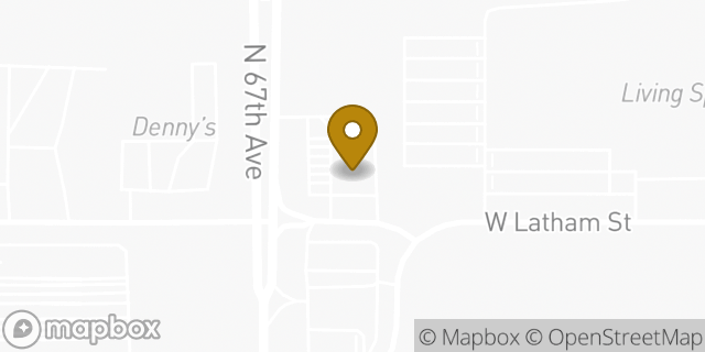 Map showing the location of Amazon Locker - Handrail in Phoenix, AZ 85043