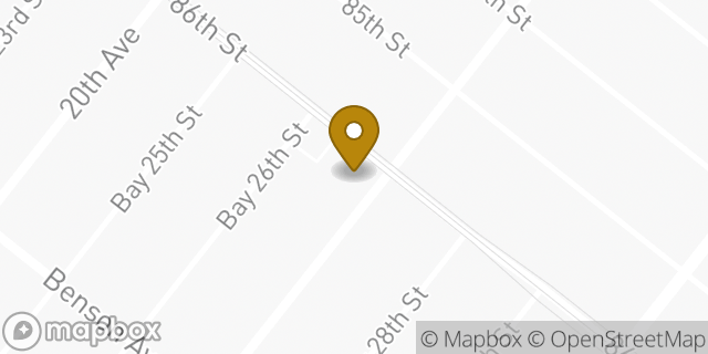 Map showing the location of Bank of America Financial Center & Walk-Up ATM | Bensonhurst in Brooklyn, NY 11214
