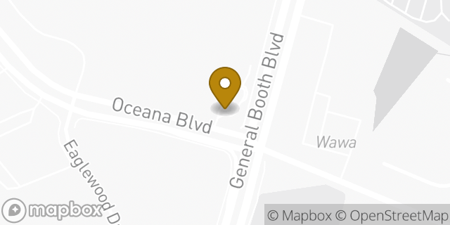 Map showing the location of Dunkin' in Virginia Beach, VA 23451